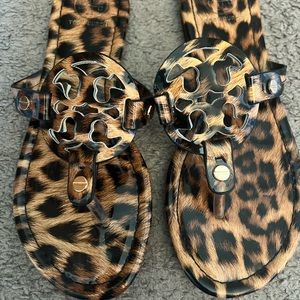 Tory Burch sandals 10 animal print